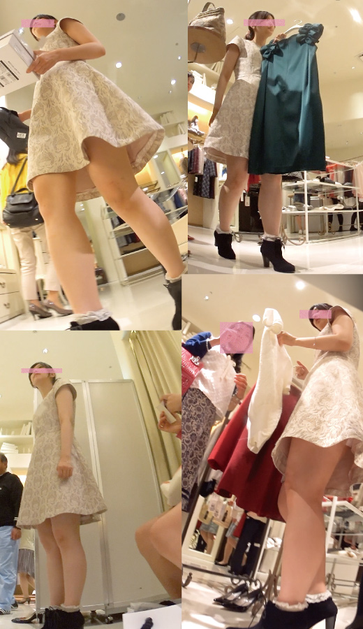 新フルHD高画質パンチラ逆さ撮り124　接客熱心なカワイイ店員さん！熱心すぎてパンティー丸見え！