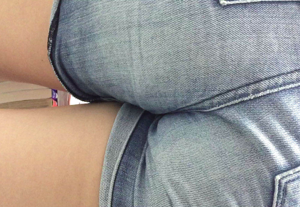 [FHD]ＪＣムッチリショートパンツ接写尻2