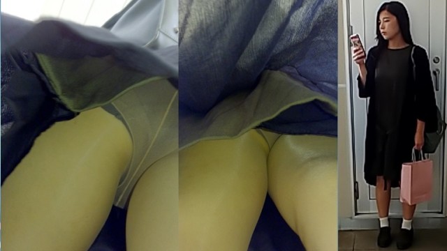 【パンチラ集　エスカ編⑤】高画質10名生パン、ストッキングパンチラ、インナー色々あり