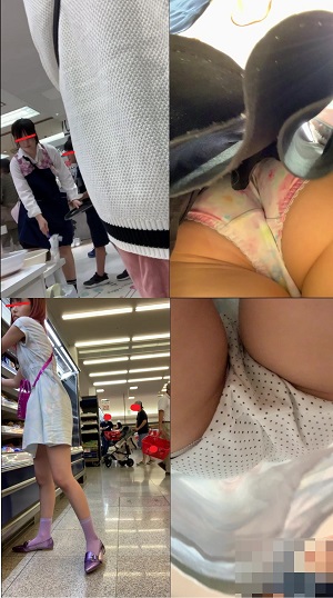 女子逆さ盗撮風VOL.2