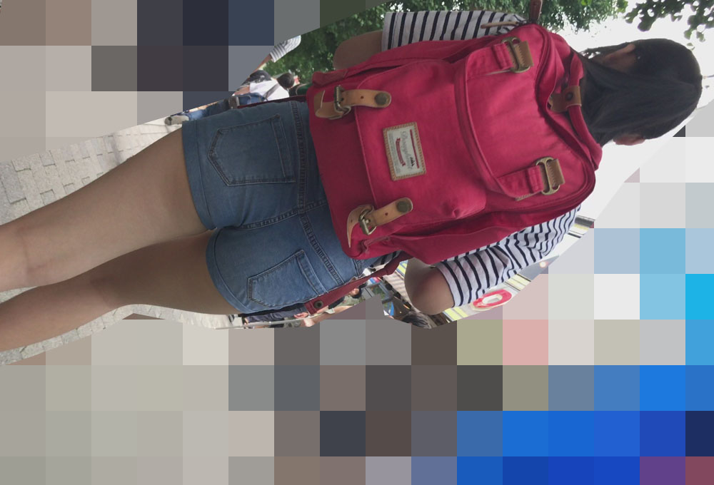 [4K] インバウンドＪ○のエロケツ接写尻 街歩き編