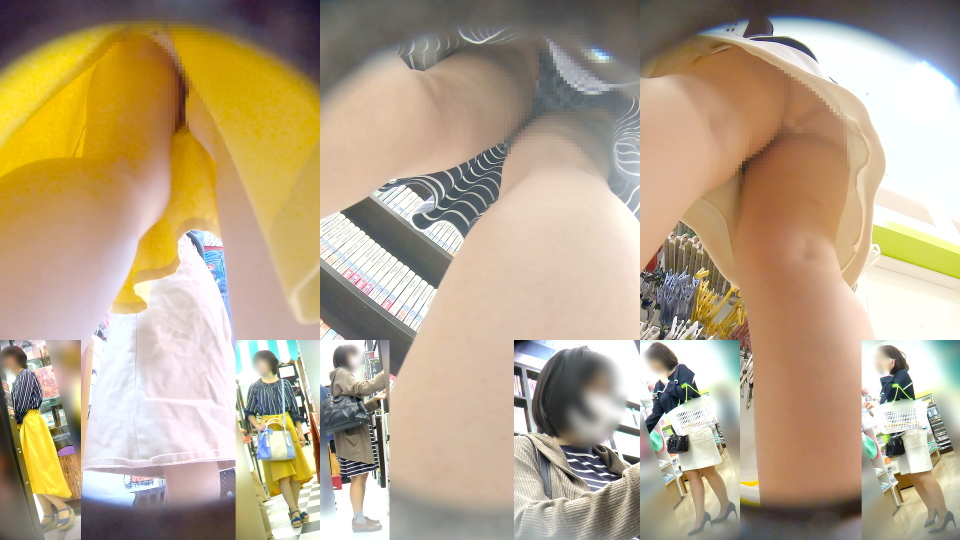 推定３０代　熟れる目前の人妻たちのパンチラ