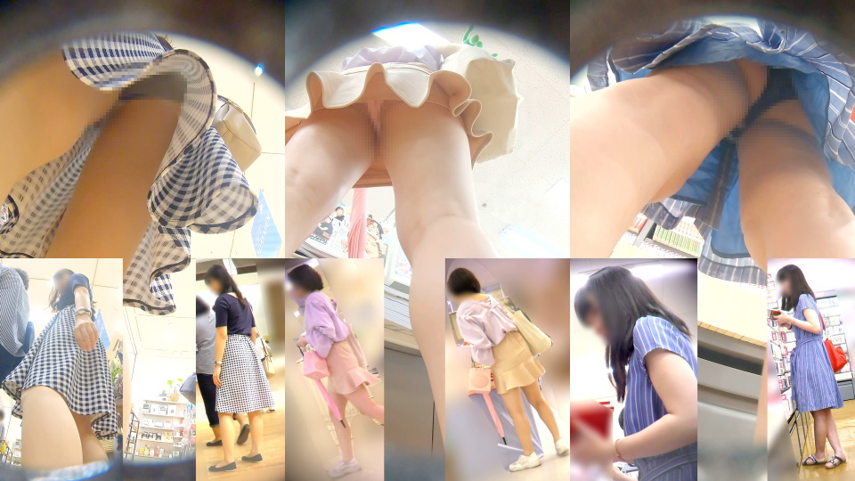 カメラ目線がそそられるJDたちのパンチラ