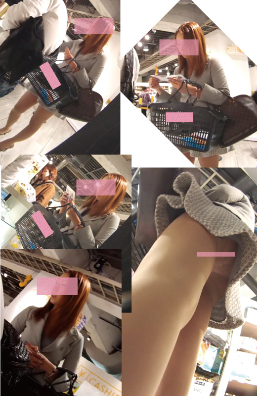 フルHD高画質パンチラ逆さ撮り127　ミニスカお姉さまのエロストッキングパンティー