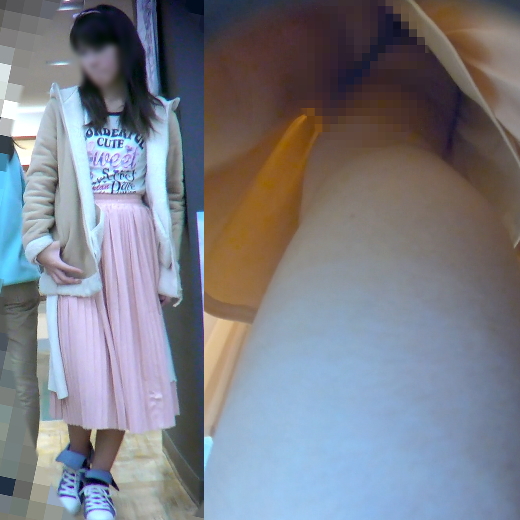 [4Kエンコード]おじさんだけに教えてあげる　腐女子候補生Cちゃんの秘密のパンチラ