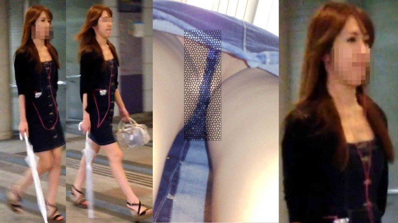 4K bomb524 スタイル抜群8頭身美女の食い込みギャルパンティ エスカ逆さ